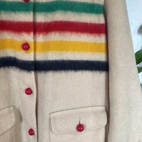 Vintage Hudson’s Bay Five Point Wool Shirt Jacket Small Medium - Picture 4 of 4